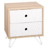 Table De Chevet 2 Tiroirs Effy Atmosphera 1 Table De Chevet 2 Tiroirs Effy Atmosphera -MaisonChic Magasin table de chevet 2 tiroirs effy atmosphera