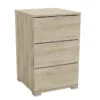 Demeyere Table De Chevet 3 Tiroirs Perfect Naturel -MaisonChic Magasin table de chevet 3 tiroirs perfect naturel