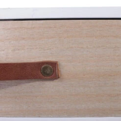 Table De Chevet Pieds Bois 1 Tiroir Blanc -MaisonChic Magasin table de chevet pieds bois 1 tiroir blanc 5