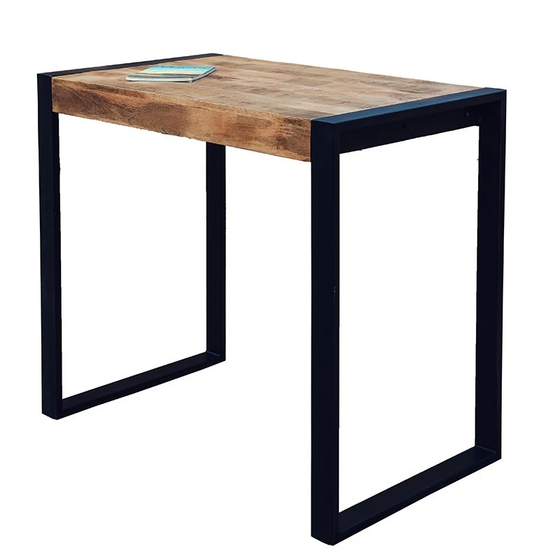 Table Haute Métal Et Bois De Manguier 3 Table Haute Métal Et Bois De Manguier