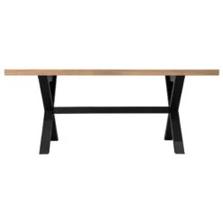 Table à Manger 180 Cm Pieds En Croix Steja Atmosphera -MaisonChic Magasin table manger 180 cm pieds en croix steja atmosphera 1