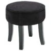 Tabouret En Velours Adriel Coloris Noir Atmosphera 1 Tabouret En Velours Adriel Coloris Noir Atmosphera -MaisonChic Magasin tabouret adriel en velours coloris noir
