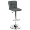 Tabouret De Bar Avec Dossier Gris Delek Atmosphera -MaisonChic Magasin tabouret de bar avec dossier gris delek lot de 2