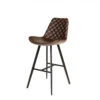 Tabouret De Bar Bas Alicante PU Brun Foncé -MaisonChic Magasin tabouret de bar bas alicante pu brun fonce