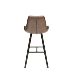 Tabouret De Bar Bas Alicante PU Brun Foncé -MaisonChic Magasin tabouret de bar bas alicante pu brun fonce 2