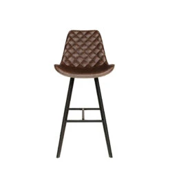 Tabouret De Bar Bas Alicante PU Brun Foncé -MaisonChic Magasin tabouret de bar bas alicante pu brun fonce 5