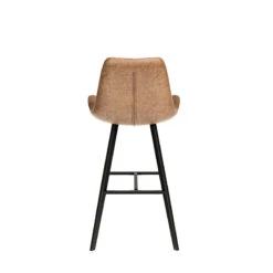 Tabouret De Bar Bas Alicante PU Cognac -MaisonChic Magasin tabouret de bar bas alicante pu cognac 2