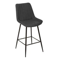 Tabouret De Bar Gris Ardoise Olwen Atmosphera