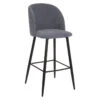 Tabouret De Bar Gris Céleste Pieds Noirs Atmosphera -MaisonChic Magasin tabouret de bar gris celeste pieds noirs atmosphera