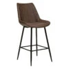 Tabouret De Bar Marron Cognac Olwen Atmosphera -MaisonChic Magasin tabouret de bar marron cognac olwen atmosphera