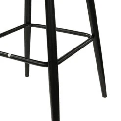 Tabouret De Bar Marron Pieds Métal Noir -MaisonChic Magasin tabouret de bar marron pieds metal noir 1