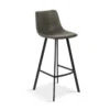 Tabouret De Bar Ozan PU Gris -MaisonChic Magasin tabouret de bar ozan pu gris
