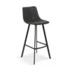 Tabouret De Bar Ozan PU Noir -MaisonChic Magasin tabouret de bar ozan pu noir