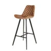 Tabouret De Bar Palmas PU Cognac -MaisonChic Magasin tabouret de bar palmas pu cognac