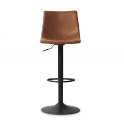 Tabouret De Bar Réglable Trevi PU Cognac -MaisonChic Magasin tabouret de bar reglable trevi pu cognac 3