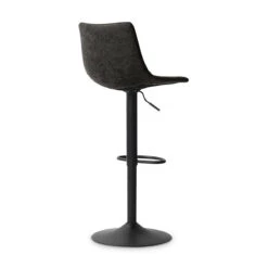 Tabouret De Bar Réglable Trevi PU Noir 9 Tabouret De Bar Réglable Trevi PU Noir -MaisonChic Magasin tabouret de bar reglable trevi pu noir 2