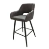 Tabouret De Bar UDC8289 Gris Anthracite Pieds Métal -MaisonChic Magasin tabouret de bar udc8289 gris anthracite pieds metal