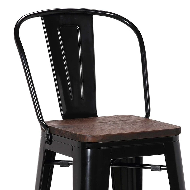 Tabouret De Bar Oscar Orme Antique Et Noir 7 Tabouret De Bar Oscar Orme Antique Et Noir – Image 5
