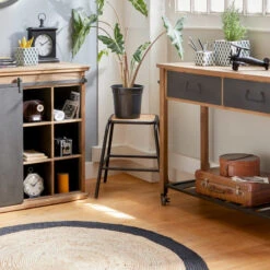 Tabouret Edena Bois Métal Atmosphera -MaisonChic Magasin tabouret edena bois metal atmosphera 2