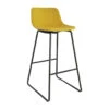 Tabouret Haut Cholo Tissu Jaune -MaisonChic Magasin tabouret haut cholo tissu jaune