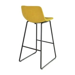 Tabouret Haut Cholo Tissu Jaune -MaisonChic Magasin tabouret haut cholo tissu jaune 2