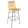 Tabouret Haut Kubu Rotin Métal Atmosphera -MaisonChic Magasin tabouret haut kubu rotin atmosphera