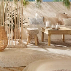 Tabouret Macramé Atmosphera -MaisonChic Magasin tabouret macrame atmosphera 2