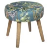 Tabouret Motifs Jungle H40 Sango Atmosphera -MaisonChic Magasin tabouret motifs jungle h40 sango atmosphera