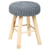 Tabouret Suzette Gris Atmosphera -MaisonChic Magasin tabouret suzette gris atmosphera