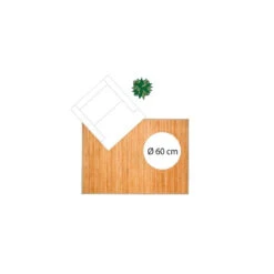 Tapis Latte Bambou 120x170cm Naturel Atmosphera -MaisonChic Magasin tapis latte bambou 120x170cm naturel 2