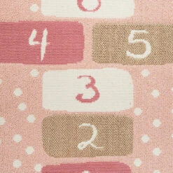 Tapis Marelle Rose 80x152 Cm Atmosphera -MaisonChic Magasin tapis marelle rose 80x152 cm atmosphera 1 3