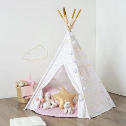 Tipi Décoratif 160 Cm Pour Enfant Blanc Atmosphera -MaisonChic Magasin tipi 5 pieds decoratif pour enfant blanc atmosphera 1 5