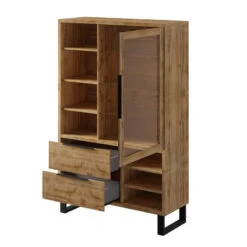 Vitrine 1 Porte 2 Tiroirs Halle 6 Vitrine 1 Porte 2 Tiroirs Halle -MaisonChic Magasin vitrine 1 porte 2 tiroirs halle 1