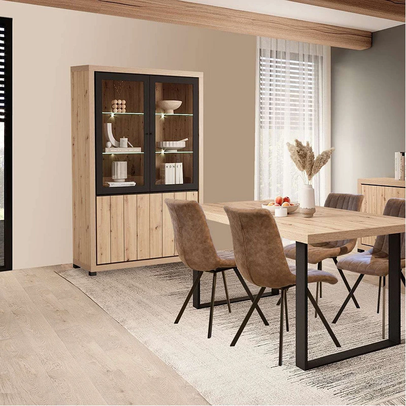 Vitrine 2 Portes + 2 Portes Vitrées Dijon 4 Vitrine 2 Portes + 2 Portes Vitrées Dijon – Image 2