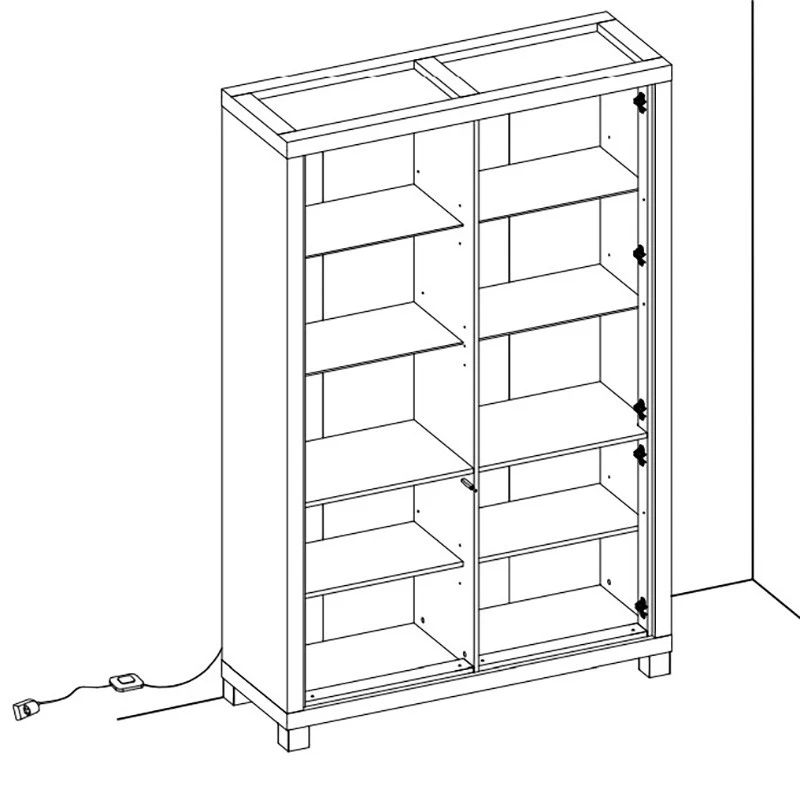 Vitrine 2 Portes + 2 Portes Vitrées Dijon 9 Vitrine 2 Portes + 2 Portes Vitrées Dijon – Image 7