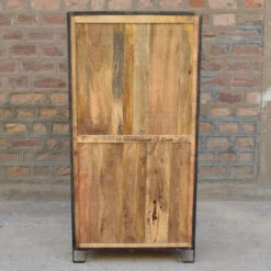 Vitrine 2 Portes 4 Niveaux Manguier -MaisonChic Magasin vitrine 2 portes 4 niveaux manguier 2