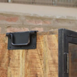 Vitrine 2 Portes 4 Niveaux Manguier -MaisonChic Magasin vitrine 2 portes 4 niveaux manguier 3