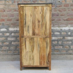 Vitrine 2 Portes Bois De Manguier Et Métal -MaisonChic Magasin vitrine 2 portes bois de manguier et metal 1 6