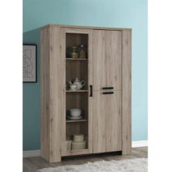 Vitrine 3 Portes Olivier -MaisonChic Magasin vitrine 3 portes olivier 2